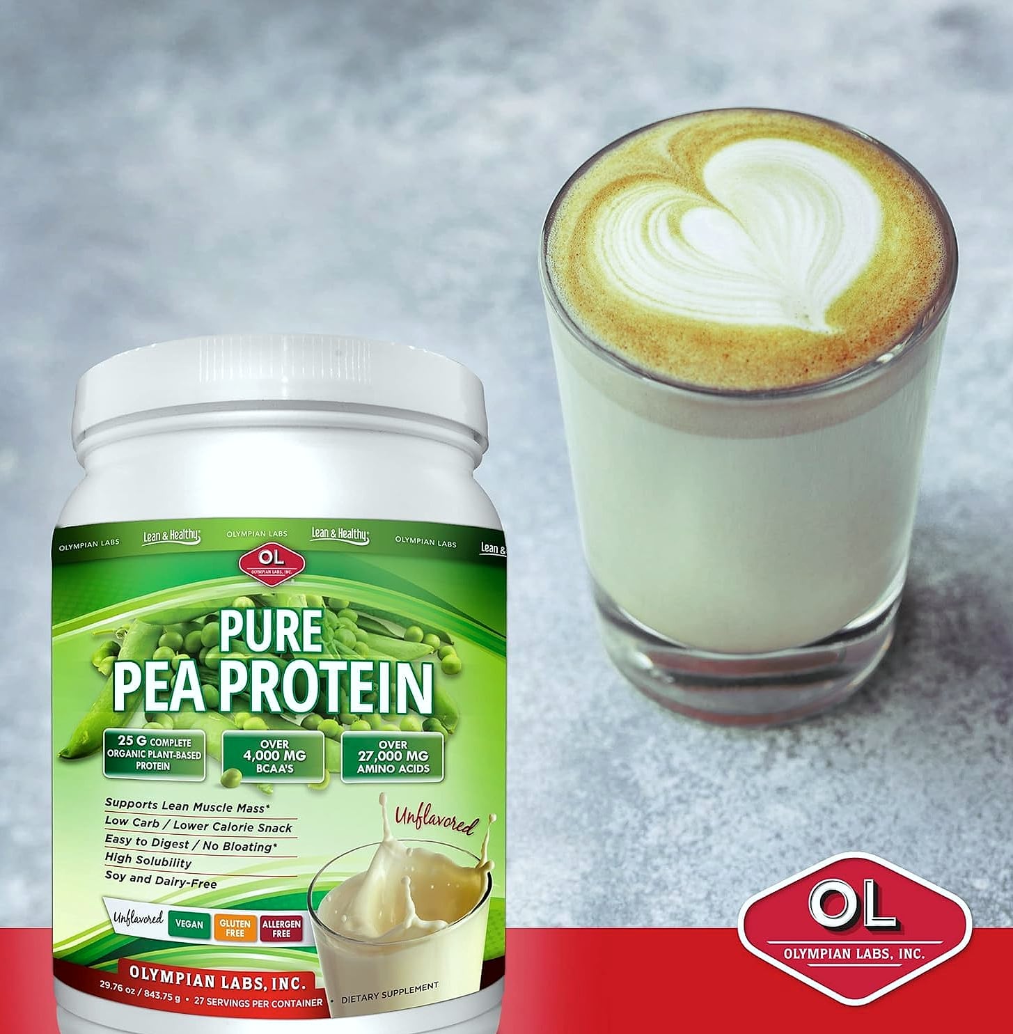 Olympian Labs Plant Based Pea Protein Powder Chocolate 2lb