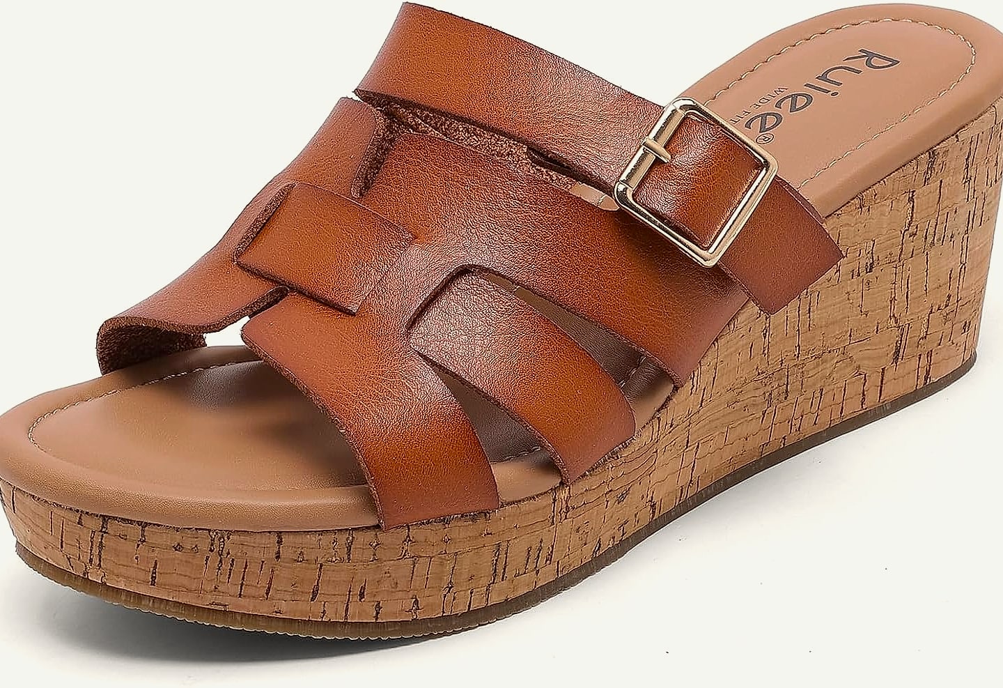 Ruiee Wide Width Wedge Sandals for Women Summer Comfort