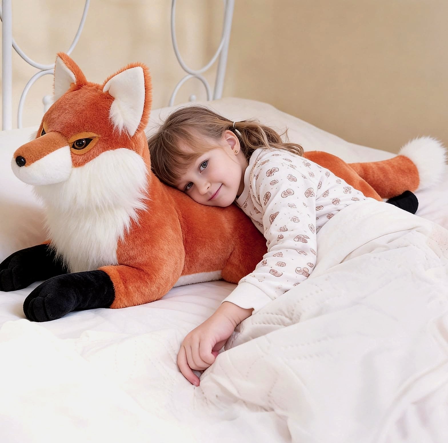 MaoGoLan 31 inch Large Red Fox Stuffed Animal Plush Toy