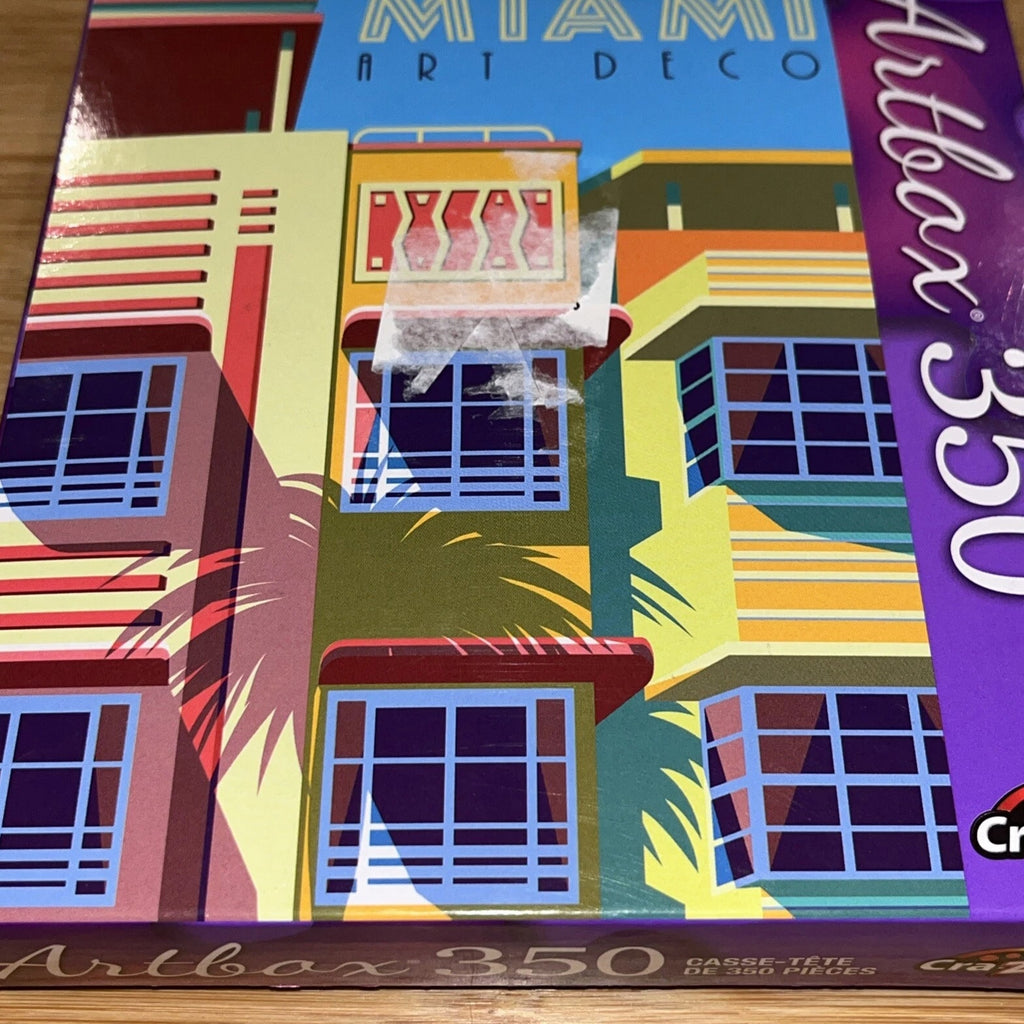 Miami Art Deco Puzzle 350 Pieces Colorful Buildings NEW SEALED Artbox