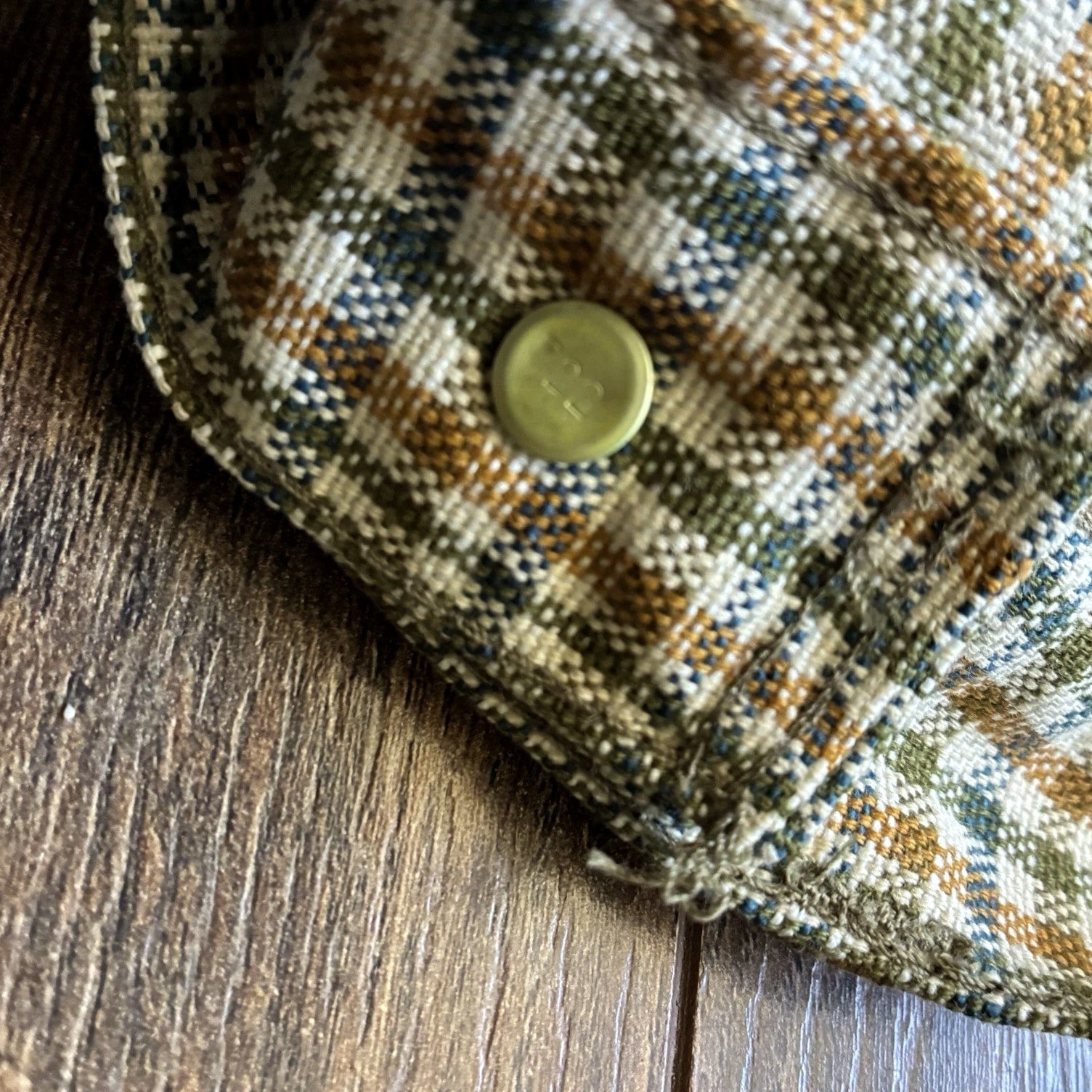 Vintage Levi's Big E Plaid Pants 60s MOD Sta-Prest Black Label Gold 30x31.5