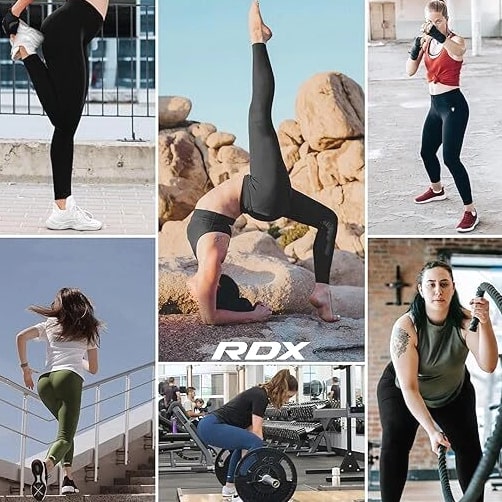 Sauna Leggings for Women by RDX, Gym Yoga Workout Compression Sweat Pants