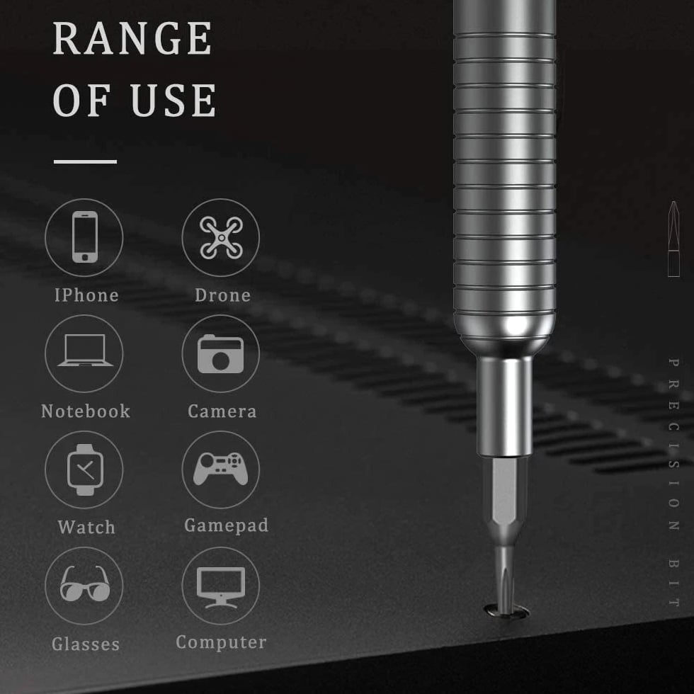 Precision 30PC Interchangeable Precision Screwdriver Set for Electronics Gadgets