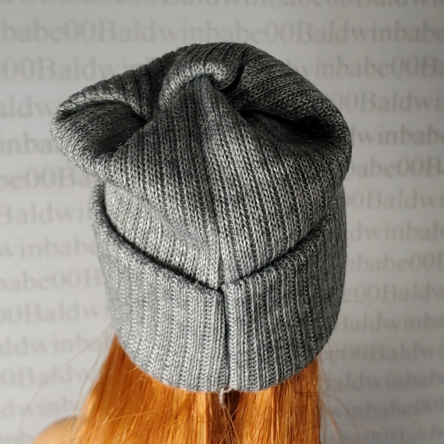 HAT ~ (B)~ FITS 11.5" FASHION DOLL GRAY KNIT BEANIE CAP ACCESSORY CLOTHING