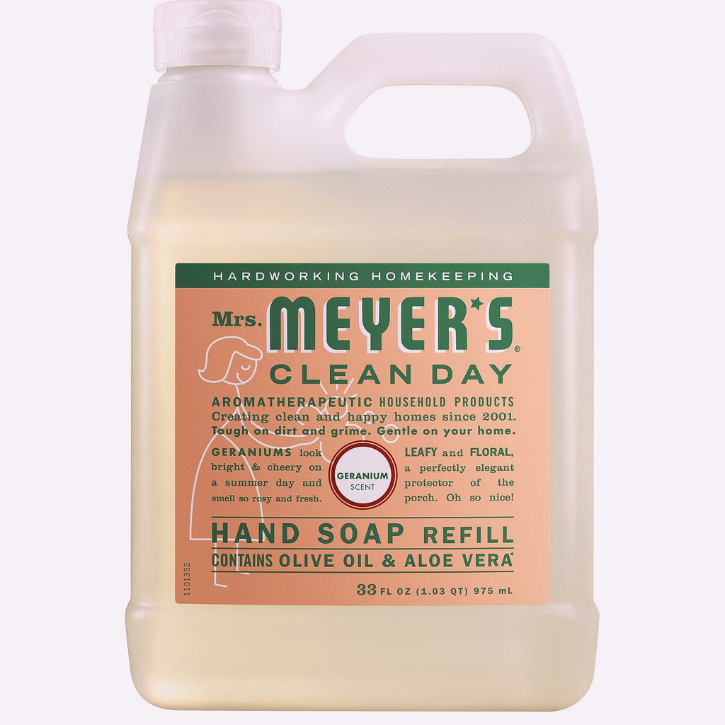 Mrs. Meyer's Clean Day Hand Soap Refill Rain Water 33 Oz