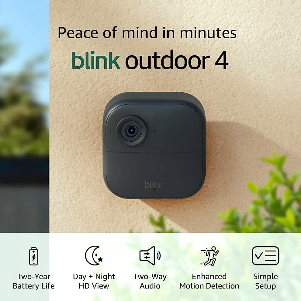 Blink Outdoor 4 Wireless Security Camera System, 1080p HD