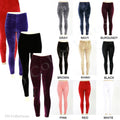 Women Slim Fit Velvet Velour Punk High Waist Sexy Leggings - S M L