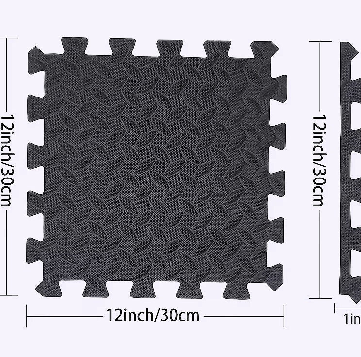 30x30cm Interlocking EVA Foam Gym Mat 16 Pieces Yoga Flooring