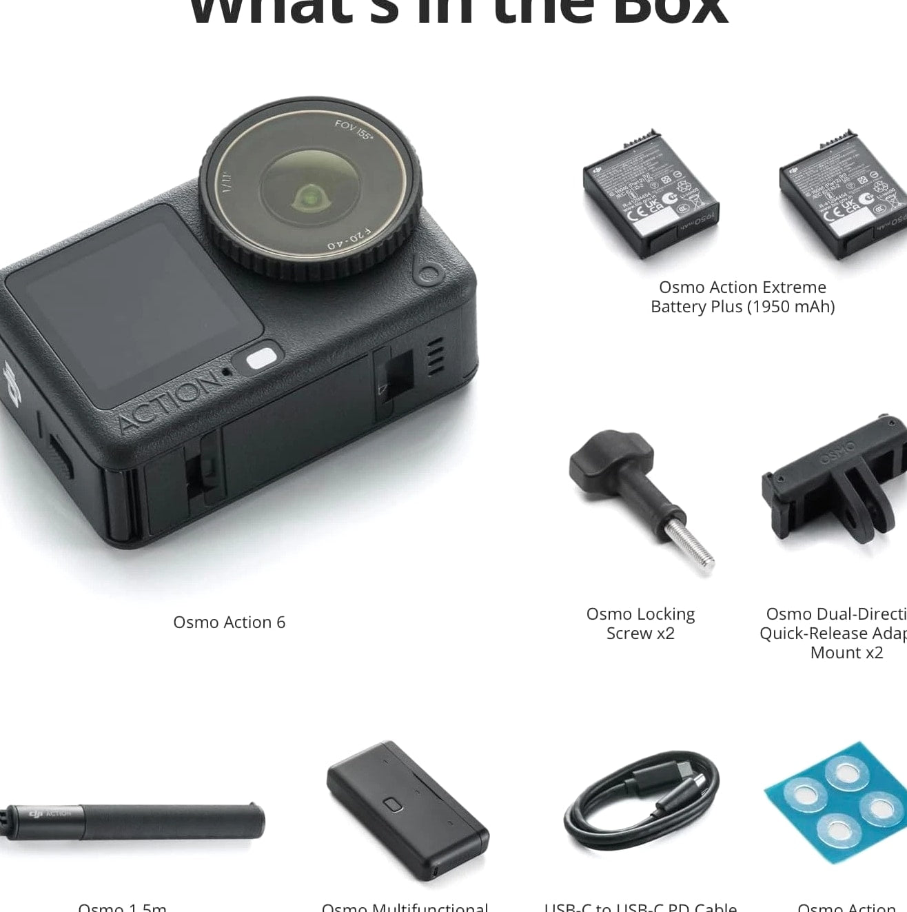 DJI Osmo Action 6 Enhanced Combo - 4K OLED Variable Aperture Action Camera USA