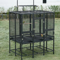65" Heavy Duty Birdcage Aviary Large for Parakeet Macaw Parrot Budgies Lovebirds