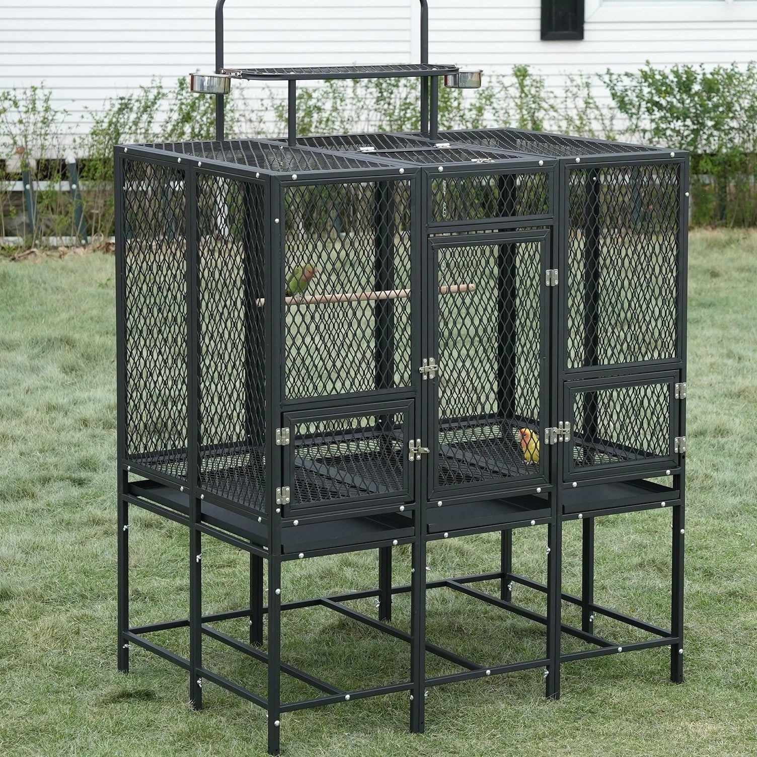 65" Heavy Duty Birdcage Aviary Large for Parakeet Macaw Parrot Budgies Lovebirds