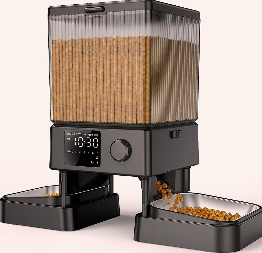 oneisall Automatic Cat Feeder for 2 Cats, 5L Timed Dispenser