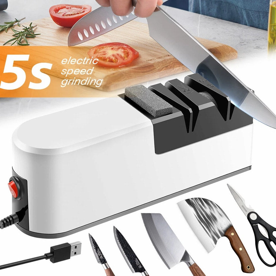Professional Electric Knife Sharpener Kitchen Sharpening Stone Grinder knives US