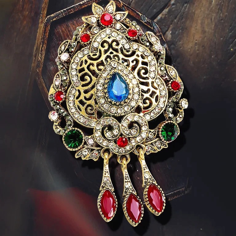 fashion women clothing accessories retro baroque brooch jewelry