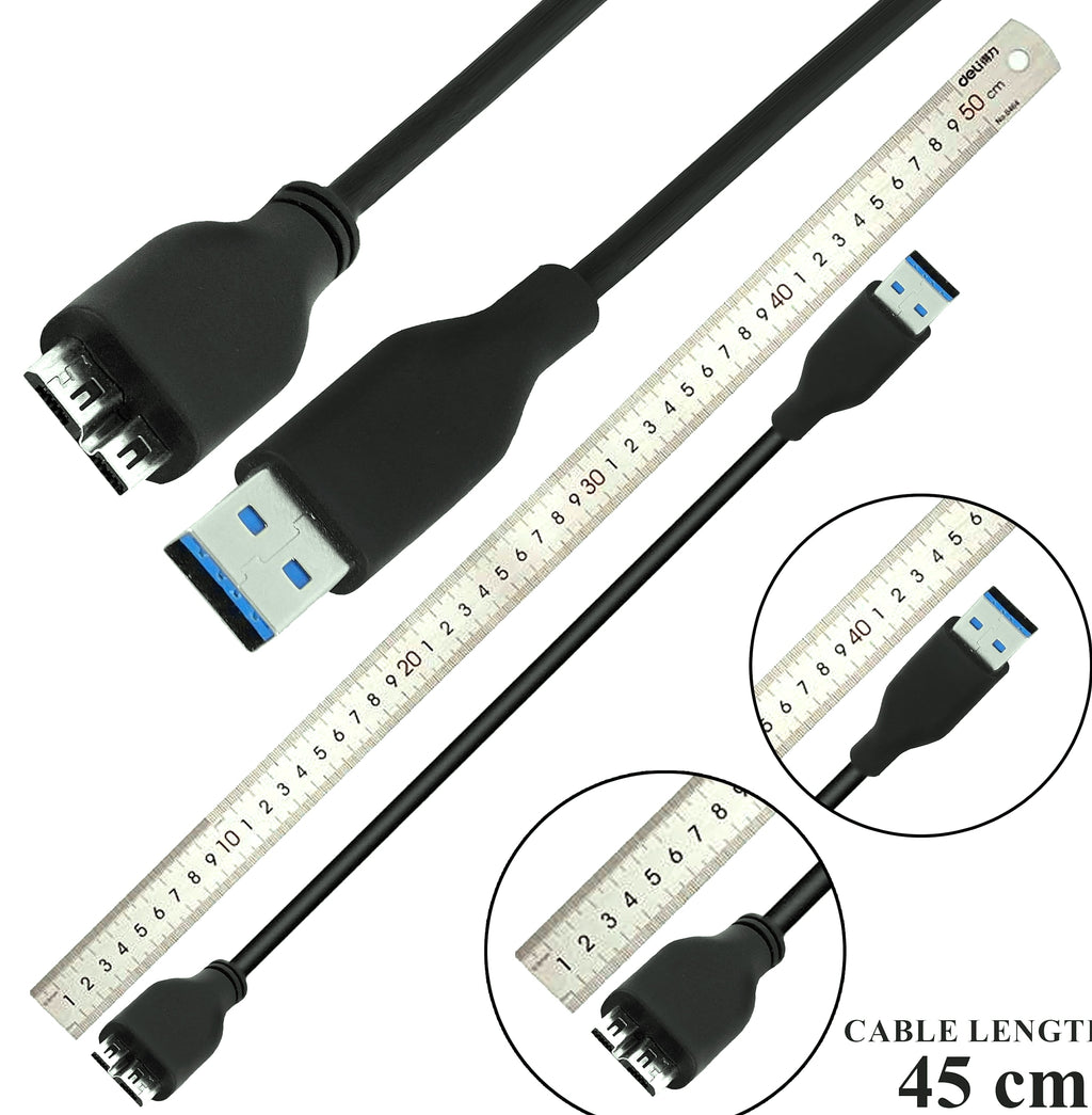 SaiTech IT 45cm USB 3.0 Micro B Cable for External Hard Drives