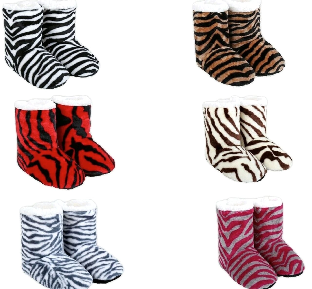 Women's Cozy Non Slip Grip Indoor House Bootie Slippers In Sizes S/M