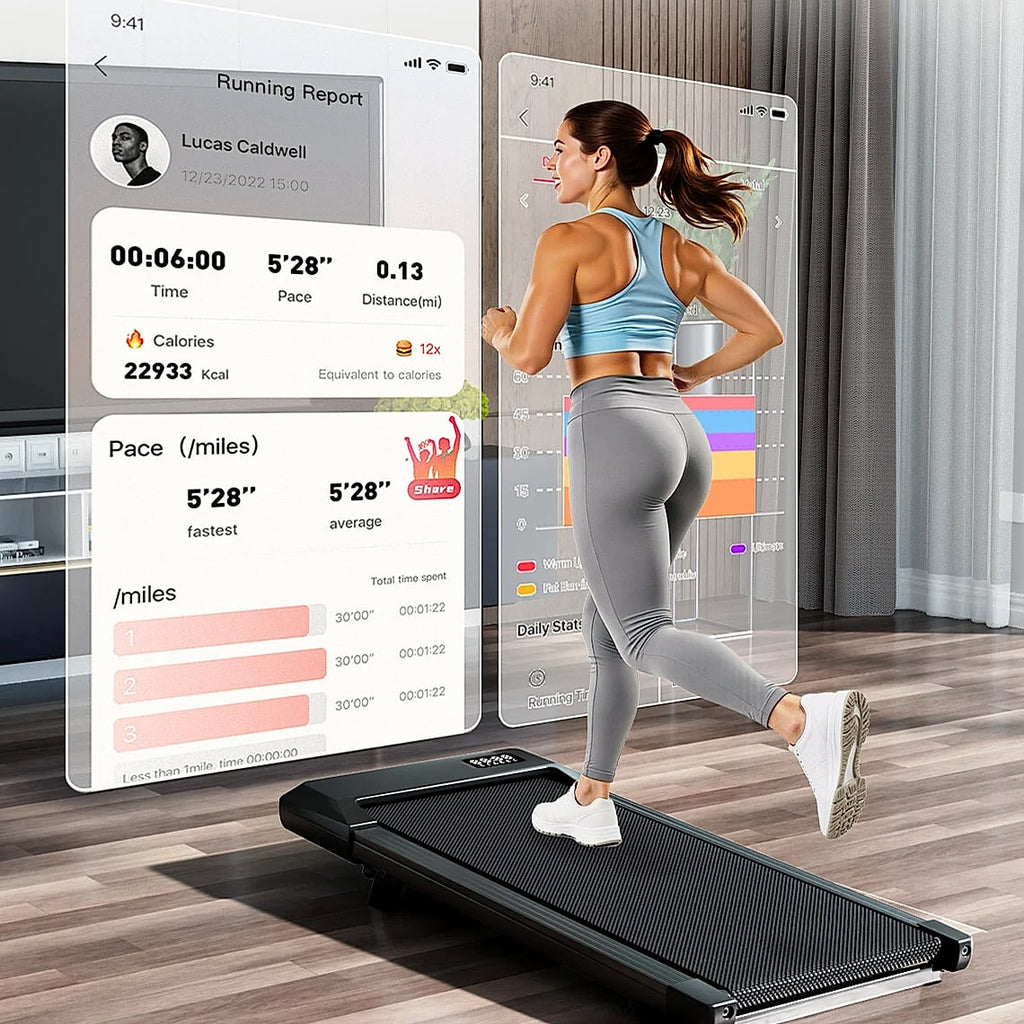 Superun 2.5HP Foldable Under Desk Treadmill Walking Pad