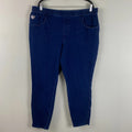 Quacker Factory DreamJeannes Pull-On Leggings w/ Pockets Jeggings XL Jeans