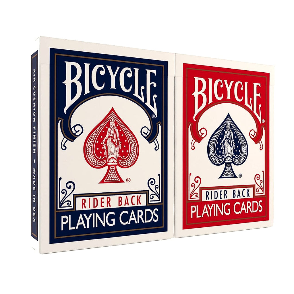 Bicycle Standard Playing Cards, Poker Size, Red & Blue 2-Deck Pack