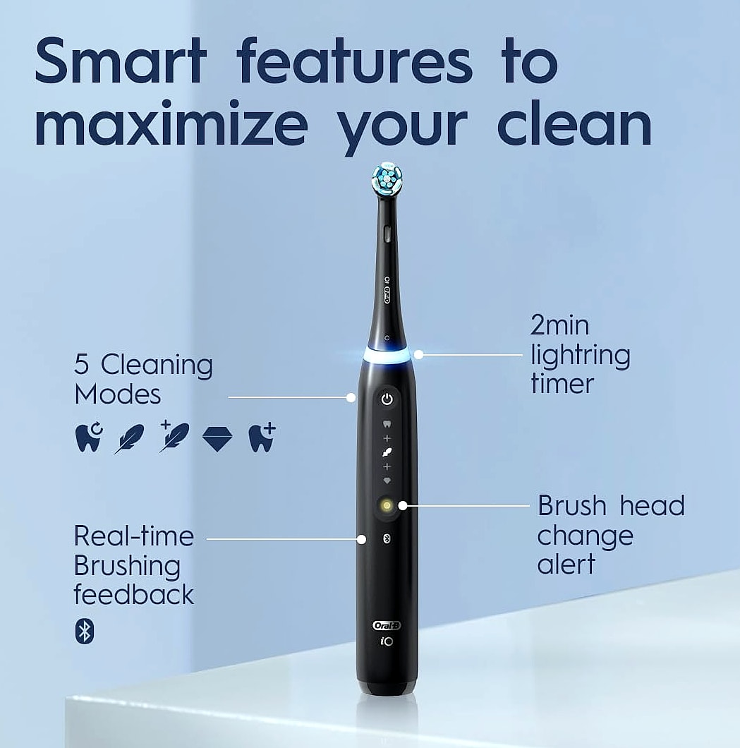 Oral-B iO5 Rechargeable Electric Toothbrush, 5 Cleaning Modes