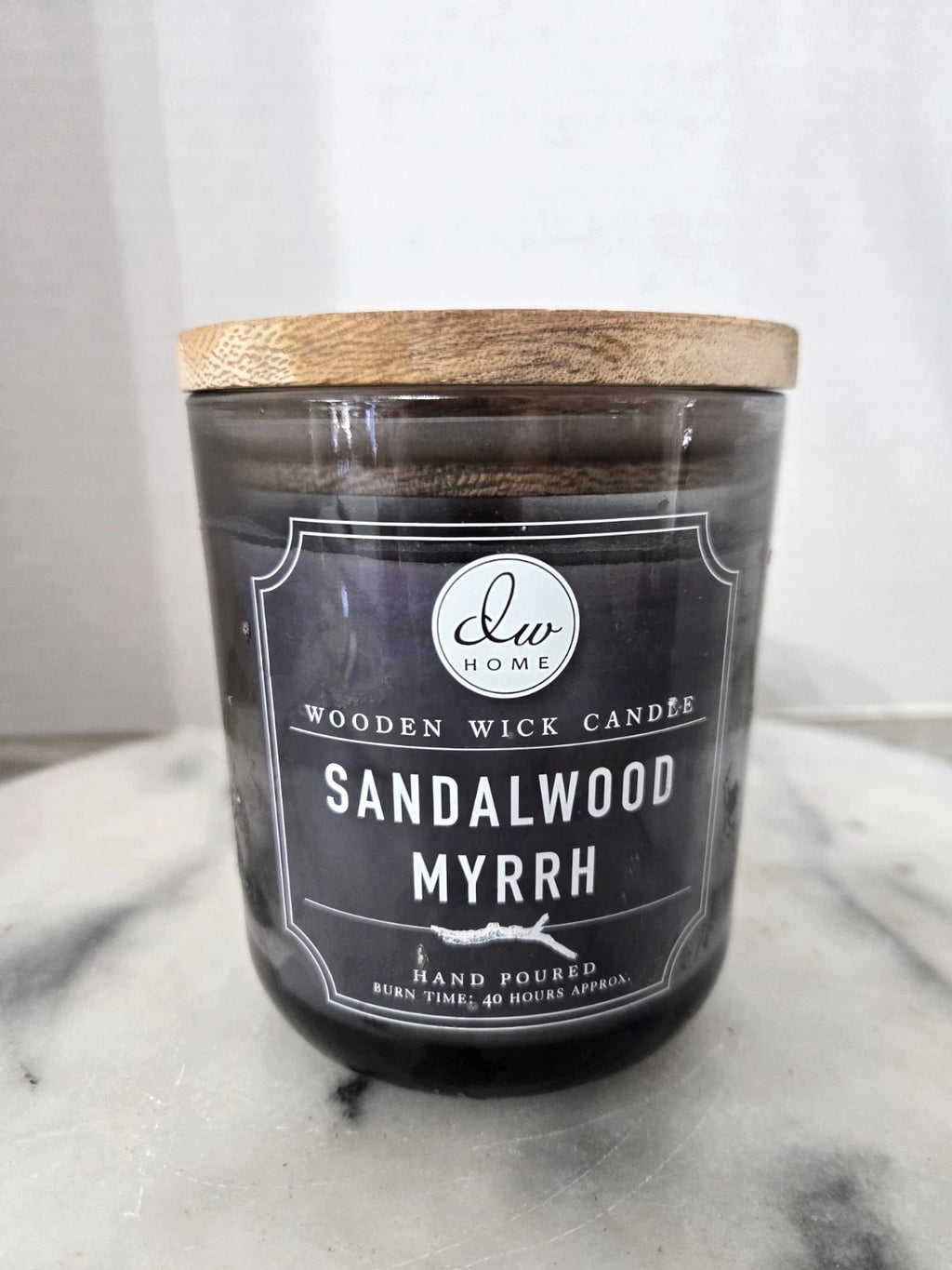 DW Home Sandalwood & Myrrh Wood Wick Jar Candle 11.5 oz NEW