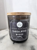DW Home Sandalwood & Myrrh Wood Wick Jar Candle 11.5 oz NEW