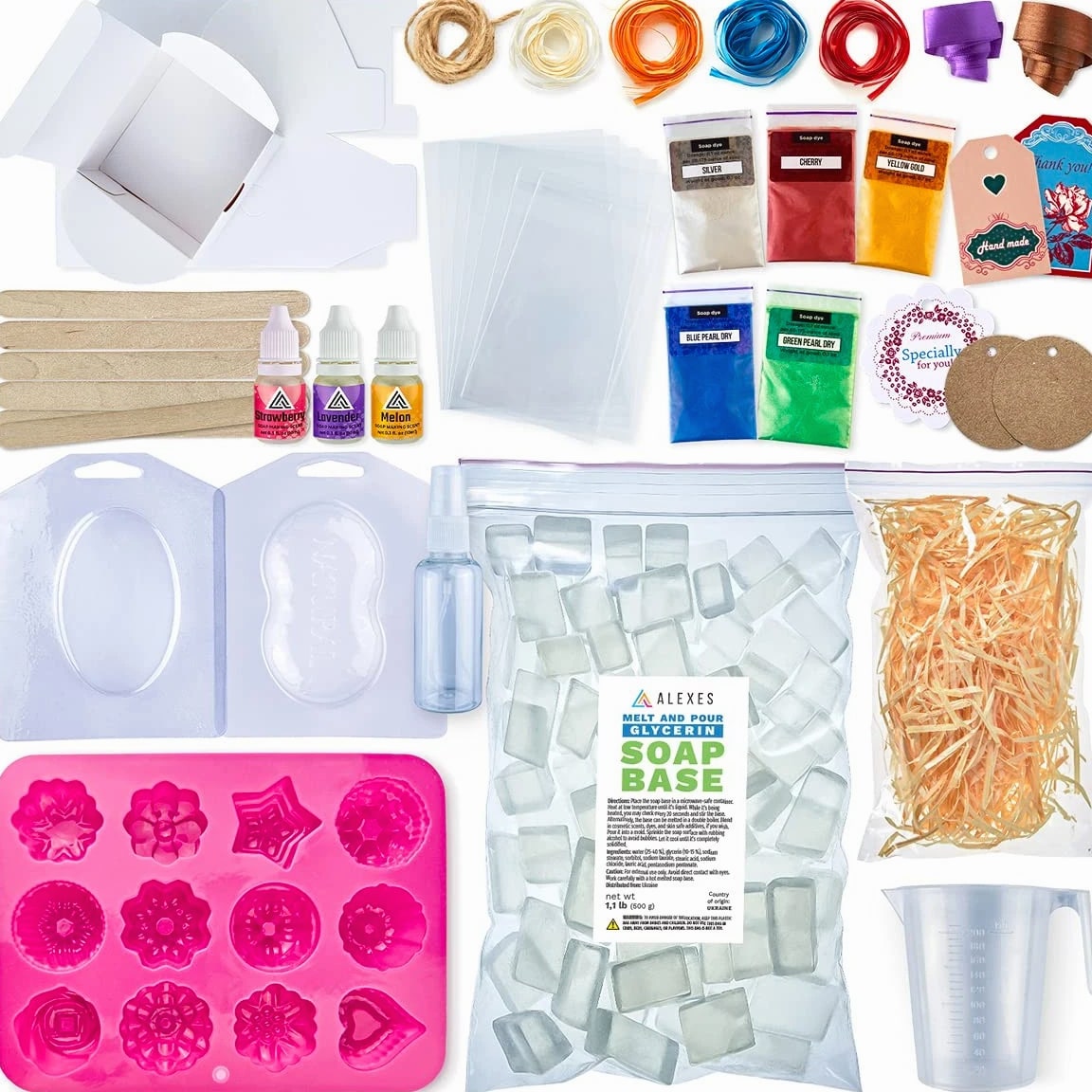 Soap Making Kit for Adults – Gift Natural Soap Making Supplies - Soap Kit...