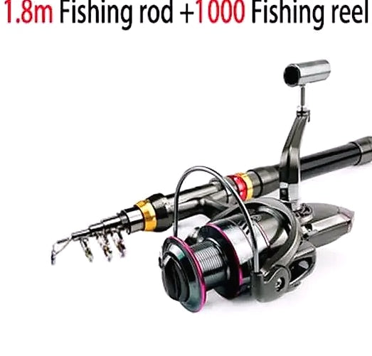 GHOTDA Telescopic Fishing Rod and Reel Combo 1.8-3.6m