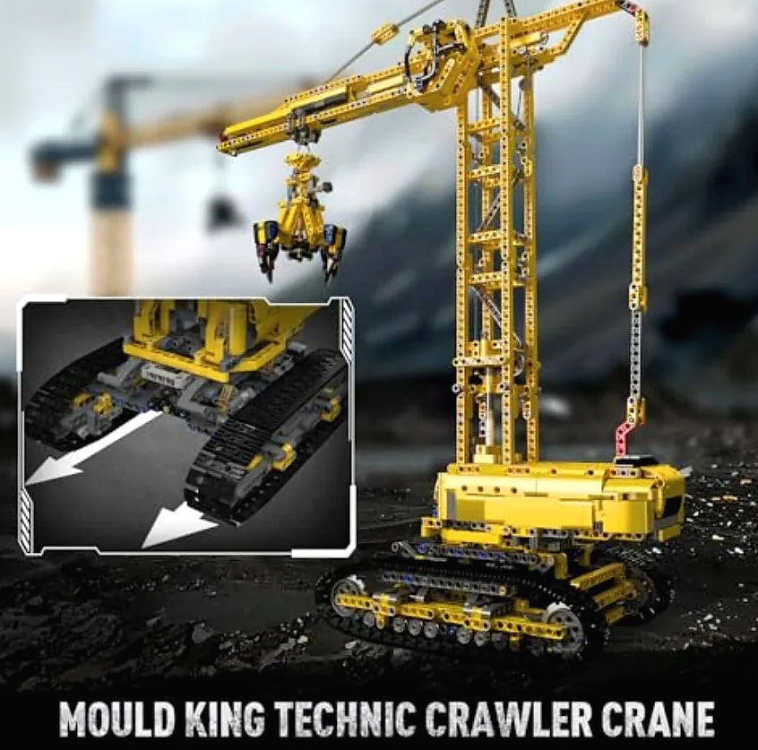 Mould King Crawler Crane Building Set with App Control