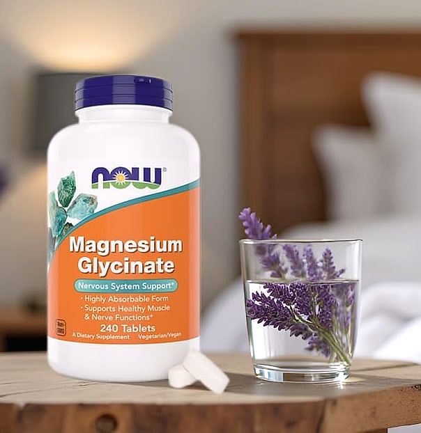 NOW Foods Magnesium Glycinate 240 Tablets for Muscle Support