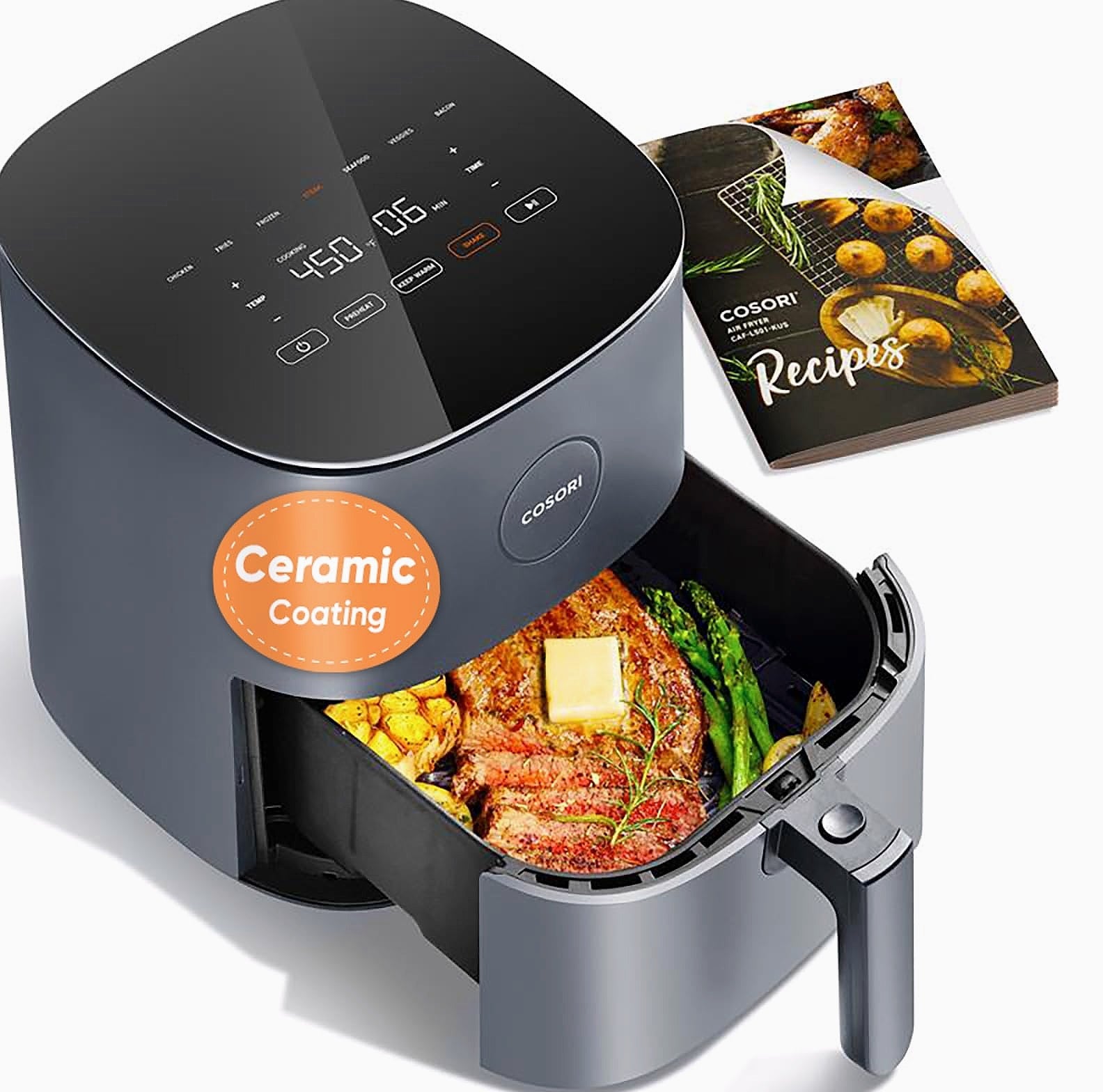 Cosori Air Fryer Pro 5QT Compact with Ceramic Basket