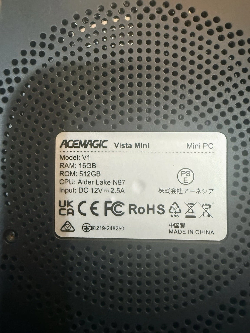 ACEMAGIC V1 Mini PC Intel N97 Windows 11 Pro 16gb Ram 512gb SSD (2.00 GHz)