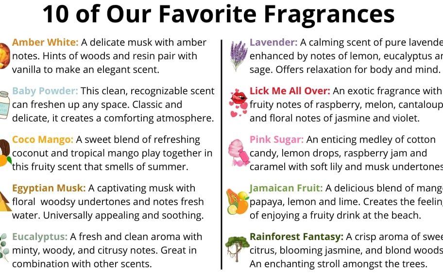 Fragrance Oil For Soap Making, Candle, Home Burner, Warmer, Incense, DIY Body Oil