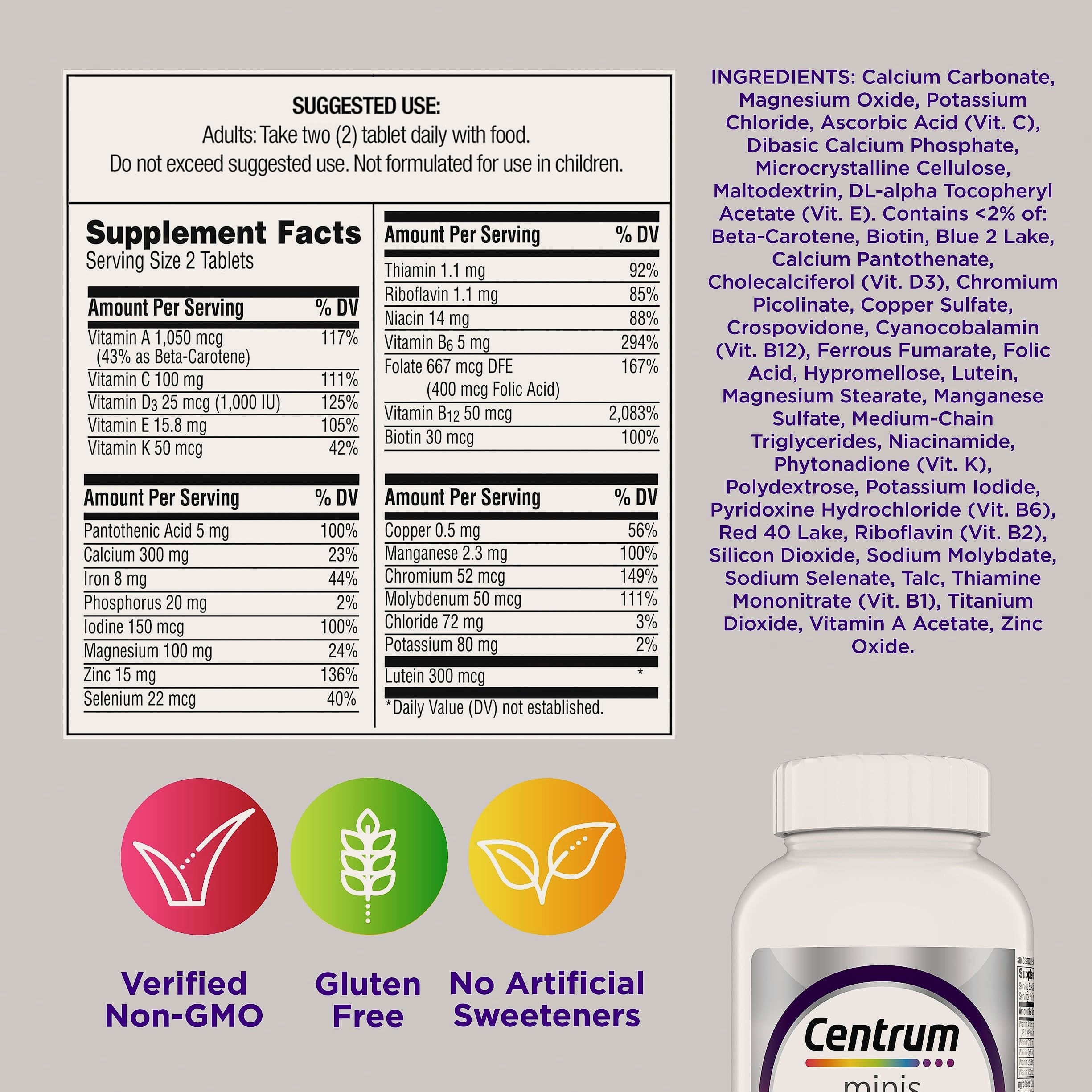 Centrum Silver Minis Women 50+: Multivitamin Memory Support