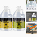 68OZ 3×UV Resistant Resin Kit,No Bubble & Crystal Clear Epoxy Resin for Coating,