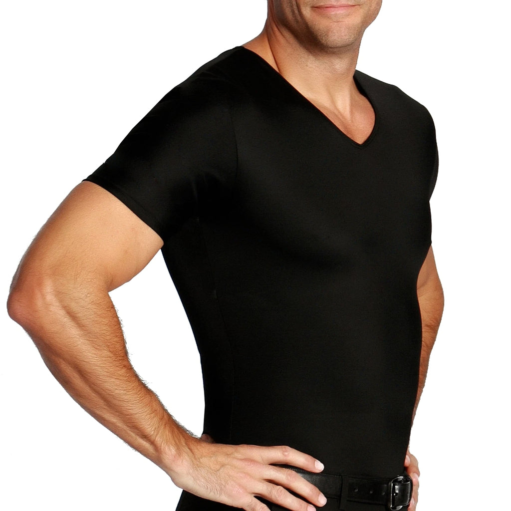 Insta Slim -Made in USA- Medium Compression Activewear V-Neck Undershirt for Men
