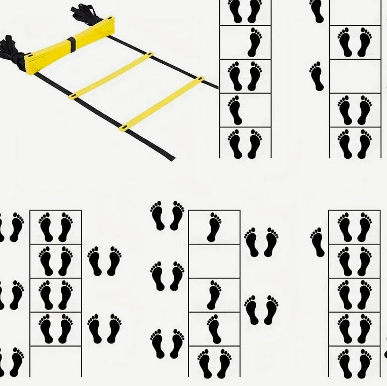 3m/5m  Agility Ladder Speed Training Equipment Nylon Straps for Sports & Fitness
