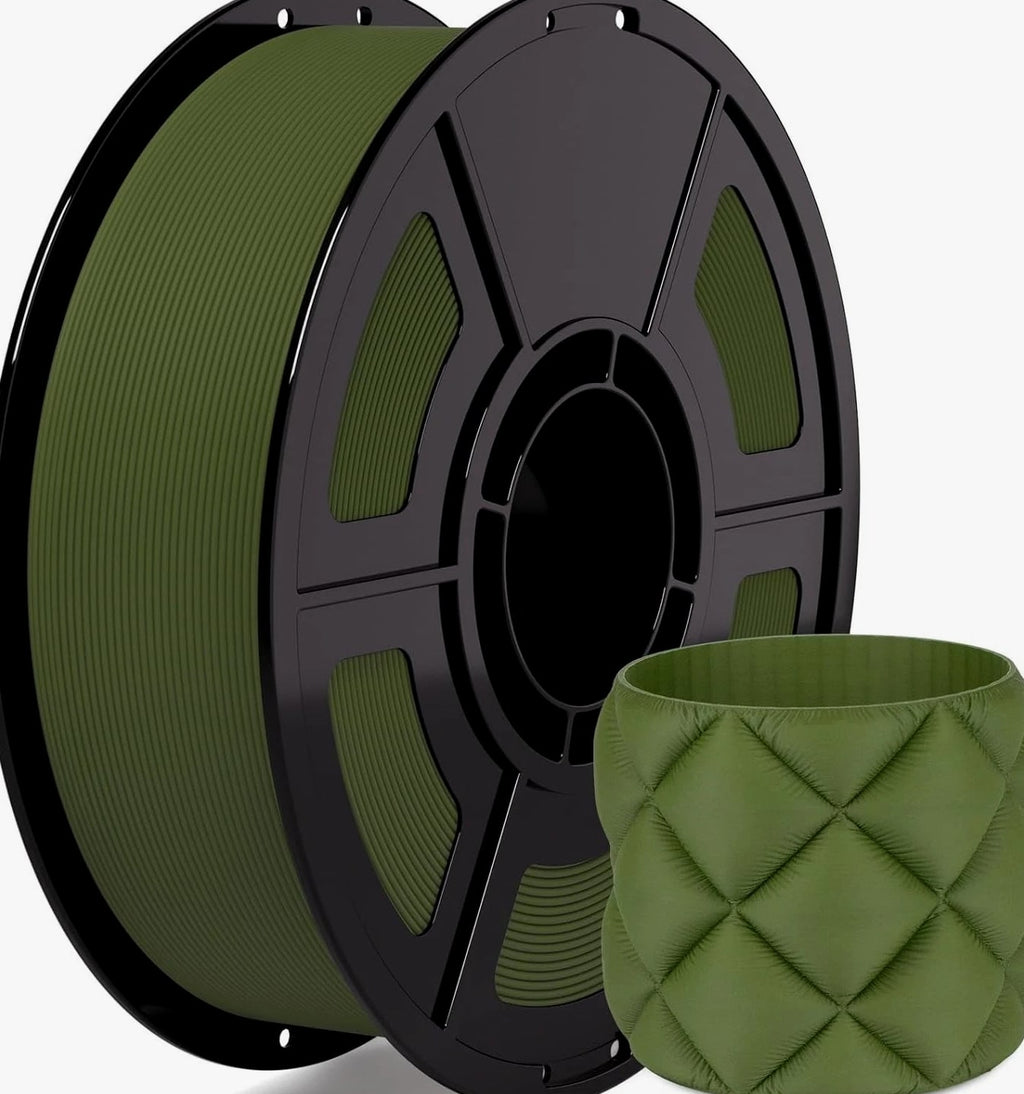 Matte PLA Filament 1.75mm Army Green PLA 30-300mm/s 3D Printer Filament 1kg 2...