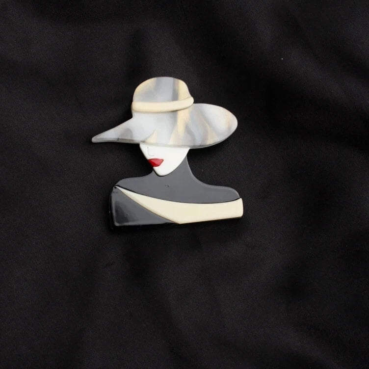 Ladies Wear Hat Acrylic Brooch brooch Women Fashion Clothing Accessories
