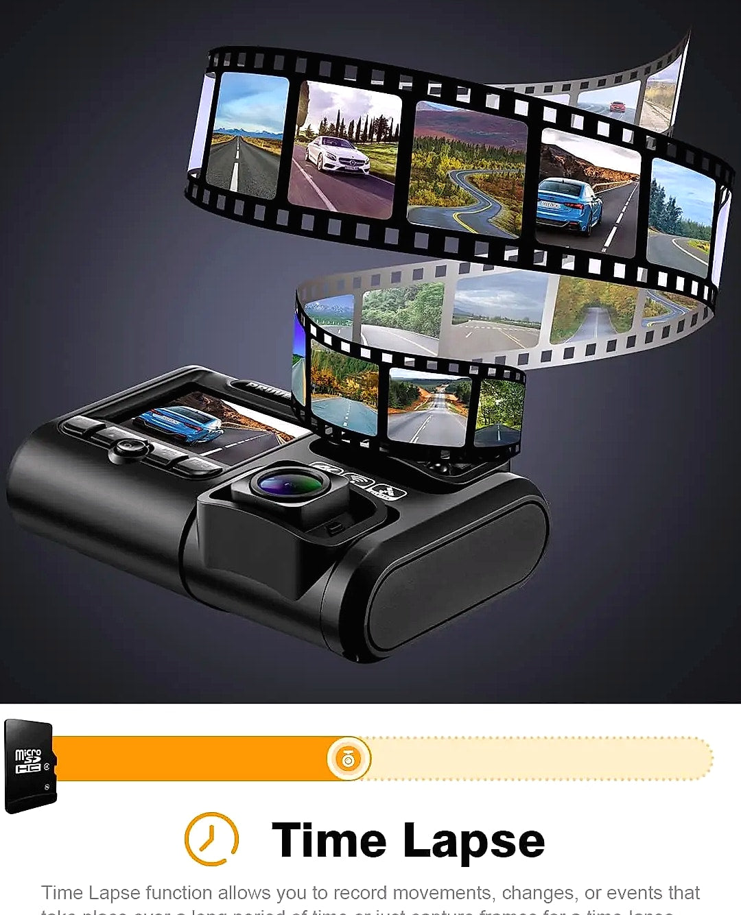 Kankeirr Dual 1080P Dash Cam with Interior Camera and Night Vision