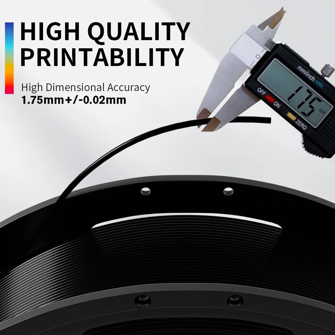 PLA+ 3D Printer Filament 1.75mm Bundle, Individually Vacuum Sealed, Multi-Color