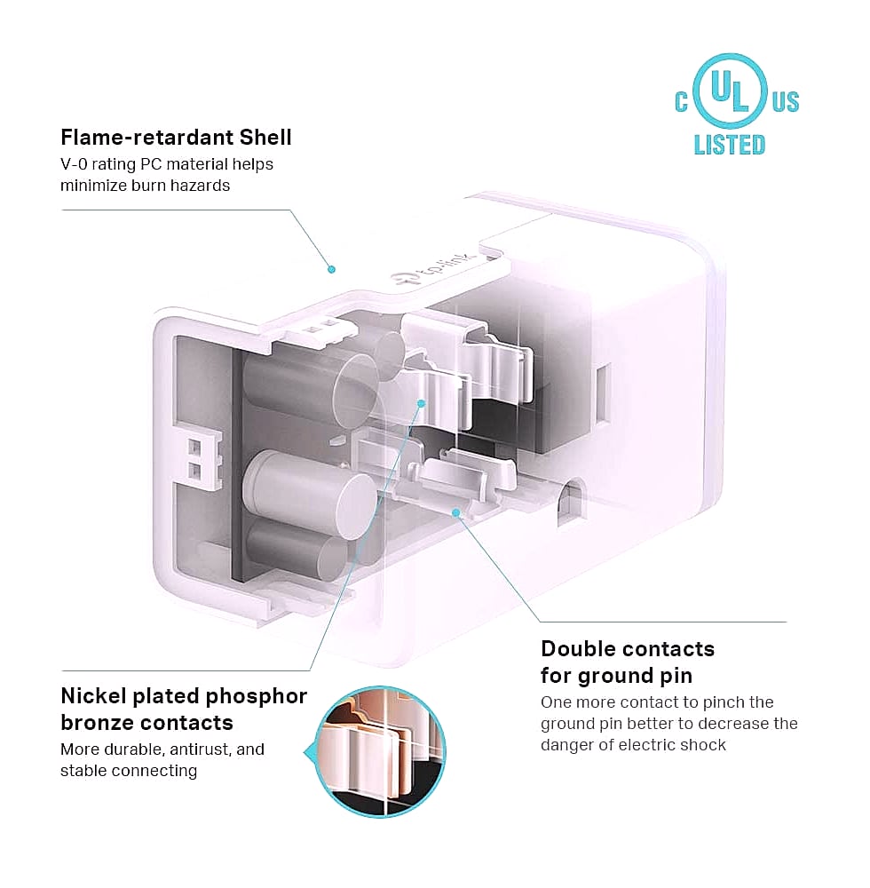 Kasa Smart Plug HS103P4 Wi-Fi Outlet 4-Pack with Voice Control