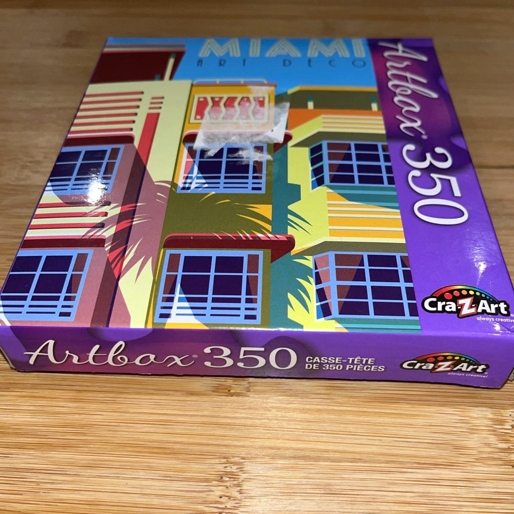 Miami Art Deco Puzzle 350 Pieces Colorful Buildings NEW SEALED Artbox