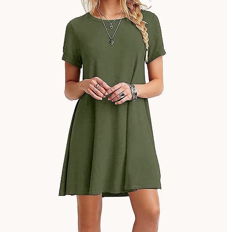 INSTYLISH Women's Casual Print Mini T-Shirt Dress