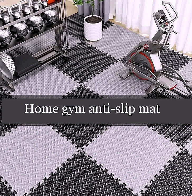 DHDH 30x30cm EVA Foam Gym Mat, 16-Piece Interlocking Floor Tiles