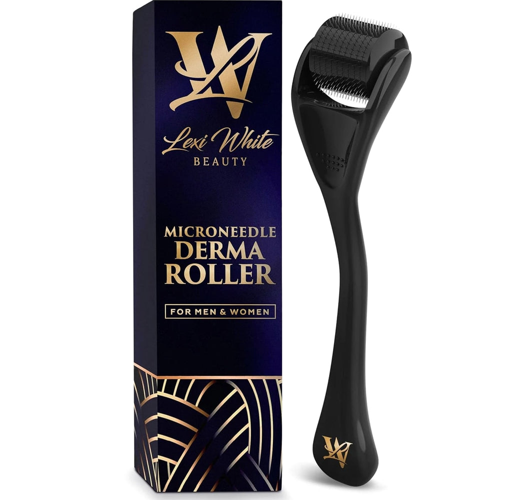 Derma Roller for Skin, Hair & Beard – Titanium Microneedling Roller for Women and Men