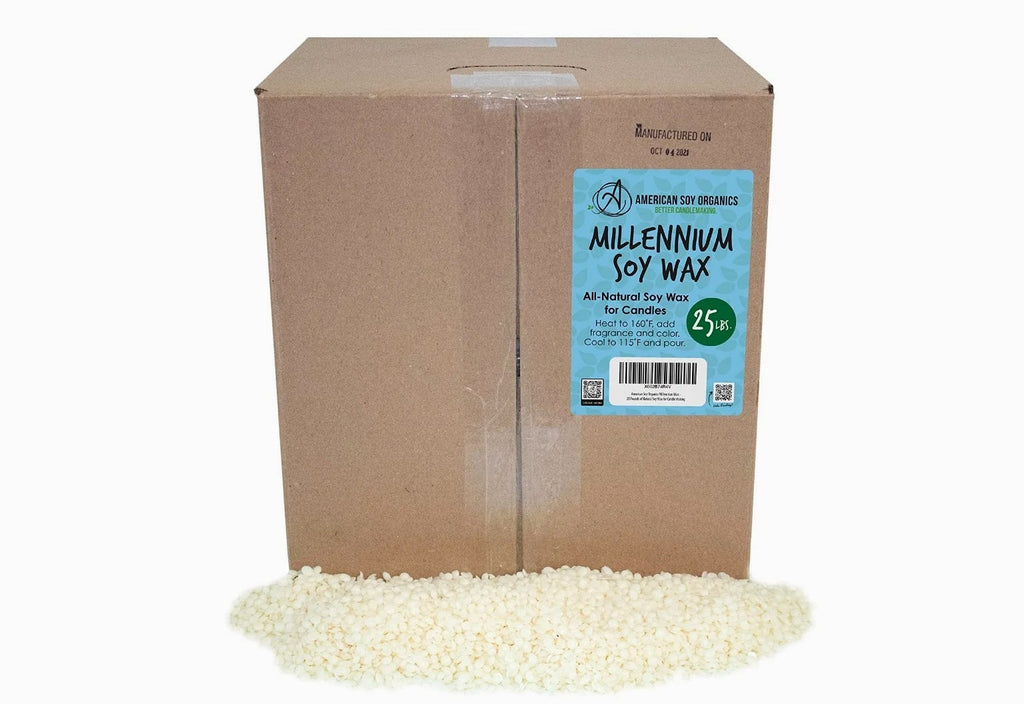 Natural Soy Wax for Candle Making - 25 lb Bulk Bag, Eco-Friendly Premium Quality