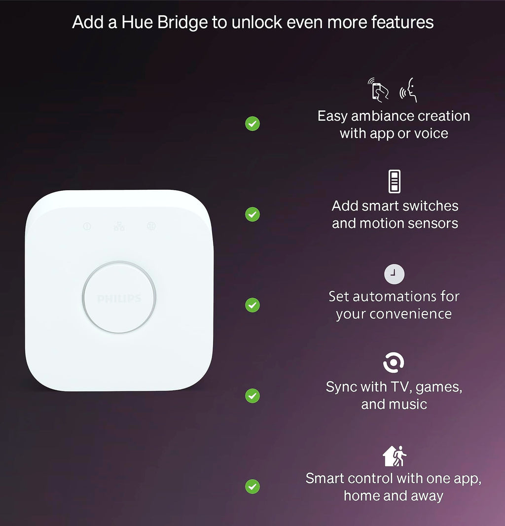 Philips Hue Essential A19 Smart LED Bulb, Color and White