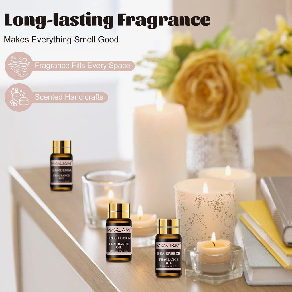 MAYJAM 20 Pcs Fragrance Oil Gift Set for Candle, Soap, Incense Making Oils