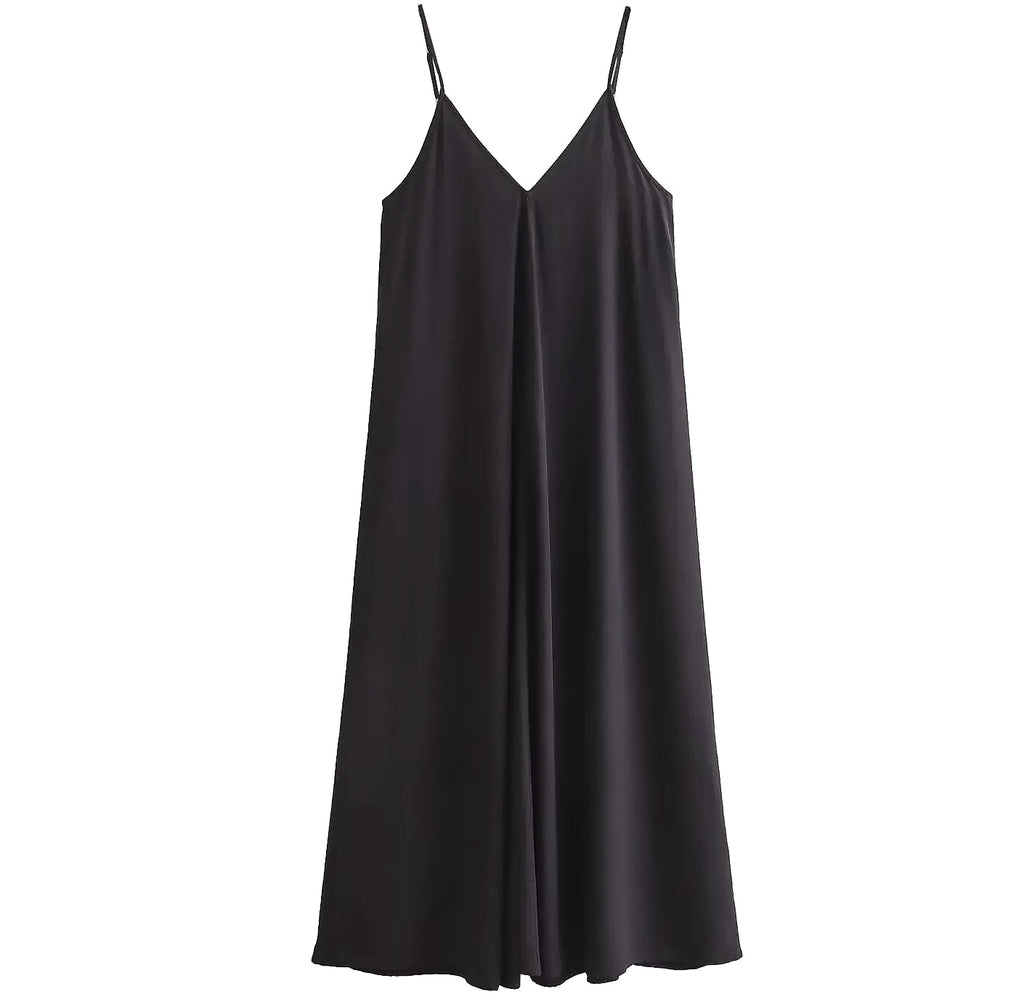 MUJER Backless Slip Maxi Dress for Summer